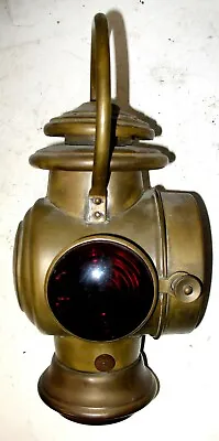 Atwood Castle Brass Bale Handle Oil Tail Lamp - Model T Ford Buick Haynes Sears • $775