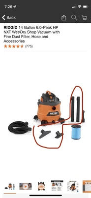 $29.95 • Buy Rigid Shop Vac Hose And Attachments