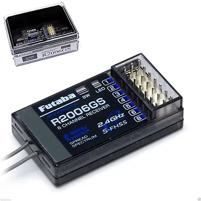 New Futaba R2006GS 6-Ch 2.4GHz S-FHSS Receiver 6J FHSS # FUTL7606 • $49.99