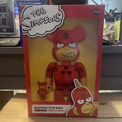 Medicom Be@rbrick Simpson The Radioactive Man 400% + 100% Bearbrick Set 2pcs • $50