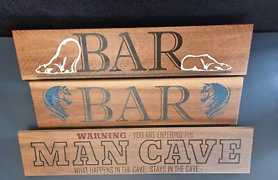 Bar Signs Man Cave Signs Personalised Signs. • $225