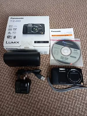 Panasonic LUMIX DMC-TZ40 18.1 MP Digital Camera - Black | Tested Please Read • £130