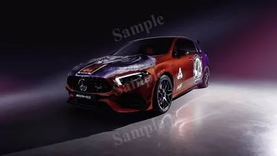 Mercedes AMG A 45 S 4MATIC Palace Skateboards Art Car 2022 Dark Photo Poster • $19.98