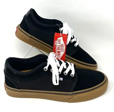 Vans Chukka Sneakers Black Low Top Skate Сanvas Shoes Women's Size VN0A38CG0I4 • £40.61
