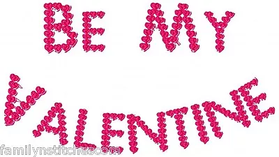 Valentine Hearts Font Machine Embroidery Designs On Multi-formatted CD • $7.99