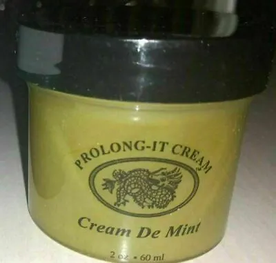 2 Oz. PROLONG-IT CREAM FOR HIM  MINT CONTAINS Desensitize -HELPS PENIS STAY HARD • $10