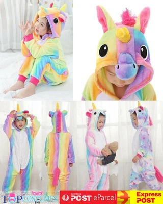 $38 • Buy Rainbow Unicorn Onesies0 Adult Unisex Kigurumi Cosplay Costume Pyjamas Pajamas