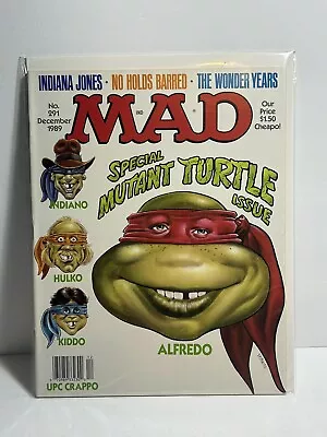 Mad Magazine #291 December 1989 Teenage Mutant Ninja Turtles - Beauty!! Bagged • $17.99