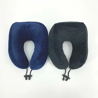 Soft Elevated Neck Head 360 Support Memory Foam U Shape Travel Pillow Airplane • $11.39