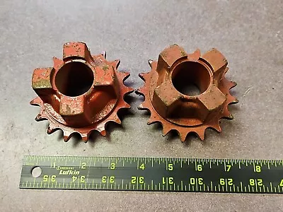 Lot Of 2 Industrial Machine Gears Steampunk Pulley Cog Salvage Lamp Base Crafts • $15