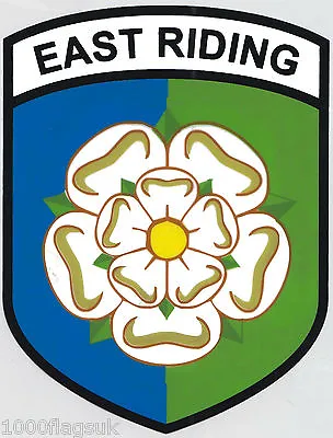 East Riding Of Yorkshire County Hull City Flag Vinyl Car Window Sticker • £4.50