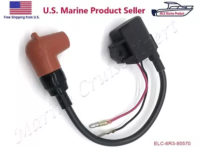 Yamaha Outboard Ignition Coil 60HP 70HP 75HP 85HP 90HP 2 Stroke 697-85570-00 • $21.95