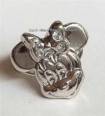 Vintage Disney Minnie Mouse Ring Size 5 6 7 Bow Mickey Silver Plated Disneyana • $12.99