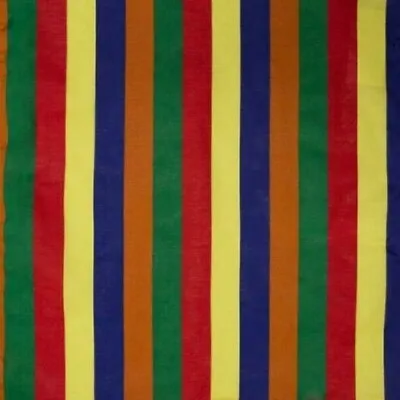 $7.25 • Buy Bold Rainbow Stripes Colorful Cotton Bandana Scarf Handkerchief 22 X 22