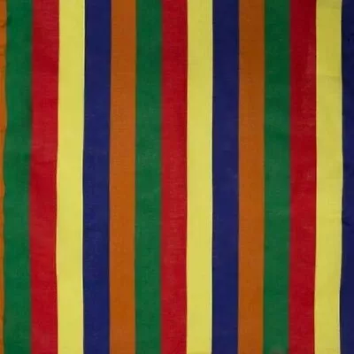 $7.25 • Buy Bold Rainbow Stripes Colorful Cotton Bandana Scarf Handkerchief 22 X 22