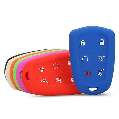 Fit Cadillac Escalade 6 Button Remote Smart Key Fob Keyless Silicone Case Cover • $4.96