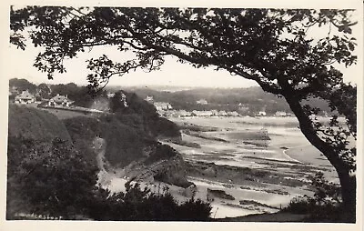 £2.25 • Buy SAUNDERSFOOT Village And Beach Through Trees RP By Squibbs Unused