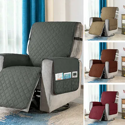 $30.99 • Buy Recliner Chair Cover With Non Slip Strap Slip Cover Pet Protector Fr Recliner.