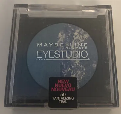 Maybelline EyeStudio Eyeshadow 50 Tantalizing Teal New Sealed • $0.99