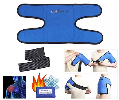 Reusable Hot Cold Ice Gel Pack Heat Therapy Wrap Shoulder Pain Relief First Aid • $11.99