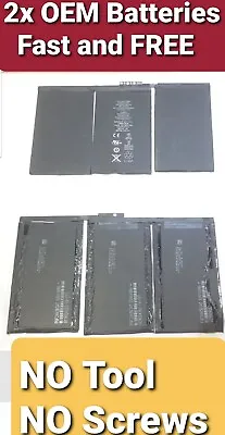 2x OEM SPEC Internal Battery 3.8V 6500mAh For Apple IPad 2 Gen A1376 A1395 • $12.50