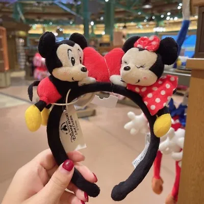 Disney Authentic Couple Mickey Minnie Mouse Ear Headband Disneyland • $27.80