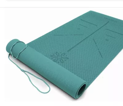 Ewedoos Eco Friendly Yoga Mat With Alignment Lines Green • $23.99