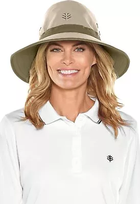 Coolibar UPF 50+ Men's Women's Matchplay Golf Hat - Sun Large Tan/Khaki  • $70.95