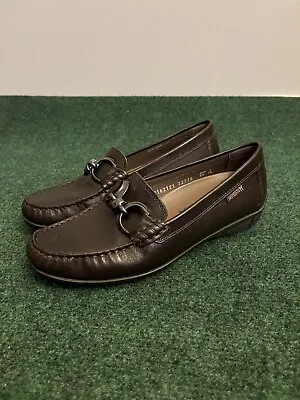 Womens Mephisto Horse Bit Loafer Brown Leather Excellent Sz 7.5 US $300 Cool Air • $39.95