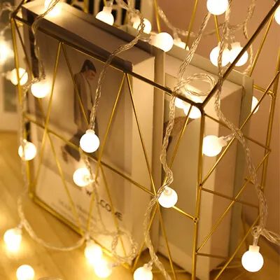£5.49 • Buy LED String Lights Bedroom Warm White Globe Fairy Light For Christmas/Party Decor