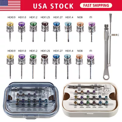 $89.99 • Buy Dental Universal Implant Instrument Prosthetic Restoration Hand Driver Tool Kit
