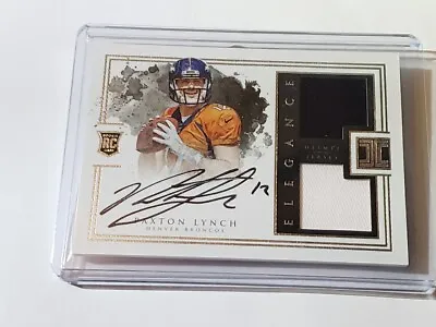 🔥paxton Lynch Rare Rc Dual Helmet/jersey Patch On Card Auto /75 Broncos Memphis • $20