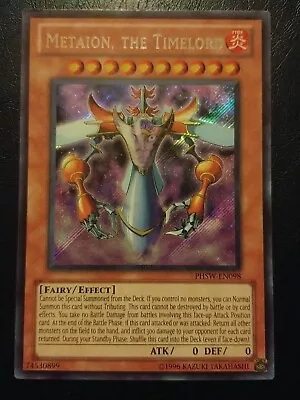 Yu-Gi-Oh! SECRET RARE HOLO CARD METAION THE TIMELORD PHSW-EN098 VLP • $3.62