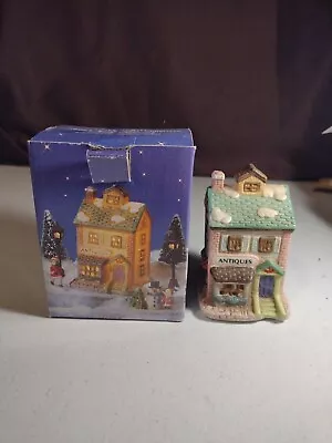 Christmas 1993 Porcelain Bisque Miniature Olde Town Village Antique Shop • $8.86