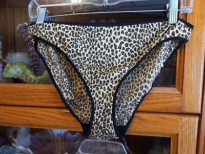 Vintage Elàn Panties Panty 8 Animaly Print High Cut Polyester Bikinis 14-18 • $12.99