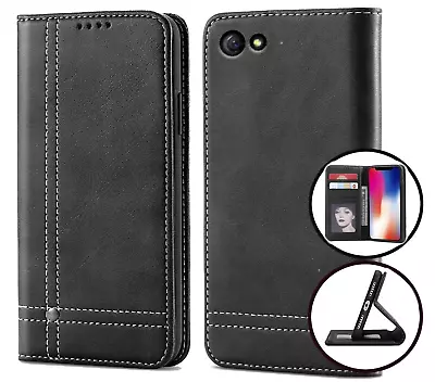 Oppo R9s Pu Flip Leather Wallet Case Card Slot Kickstand Magnet • $8.50