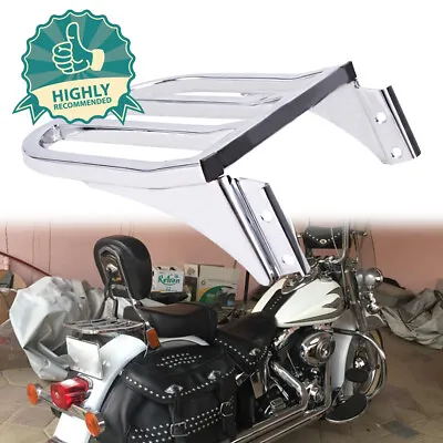 Motorcycle Backrest Luggage Rack For Harley Dyna Heritage Softail Bad Boy FLSTC • $44.13