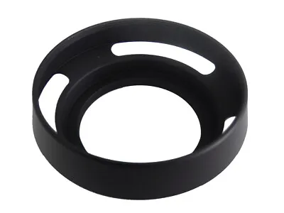 1x Lens Hood Metal Universal 46mm Black For Panasonic Lumix G 25 Mm F1.7 • £13.20