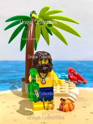 LEGO Minifigure Castaway Shipwreck Survivor Beach Palm Tree Accessory Set New • $23.50