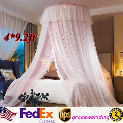 Bed Canopy Mosquito Net Princess Bed Insect Netting Hanging Curtain Dome Tent  • $42.30