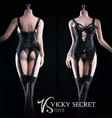 VSTOYS 1/6 18XG29A Suspender Pantyhose Underwear Clothes For 12'' Female PH Body • $27.59