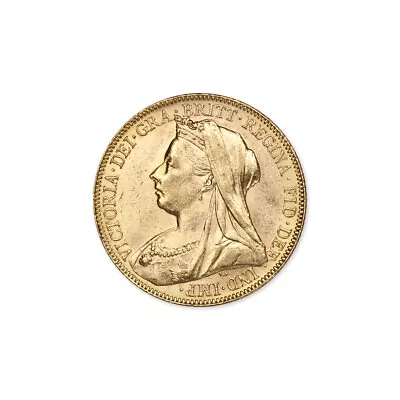 British Gold Sovereign Queen Victoria Veiled Head BU Brilliant Uncirculated Coin • $645.98