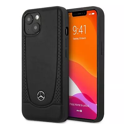 Mercedes-Benz® Real Leather Perforated Urban Collection Case For IPhone 13 Black • $39.99