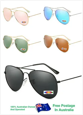 $15.95 • Buy Mens Womens Vintage Fashion Eyewear Polarised Aviator Polarized Sunglasses 