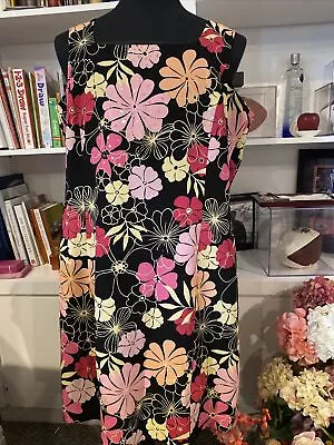 Amanda Smith Dress Nwt 16w Sleeveless Slimming & Beautiful Flowers • $29.99