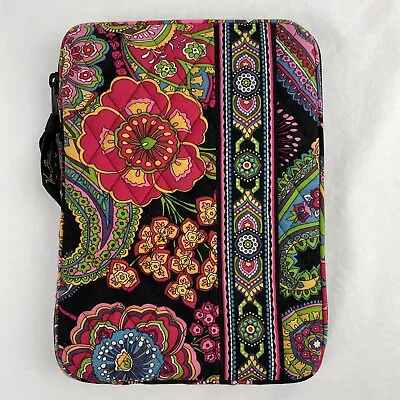 Vera Bradley Tablet Sleeve Symphony In Hue Paisley Quilted Zippered IPad Cover • $14.99