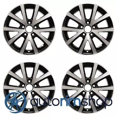 Volkswagen Jetta 2015-2018 16  Factory OEM Wheels Rims Set Machined With Black • $961.36