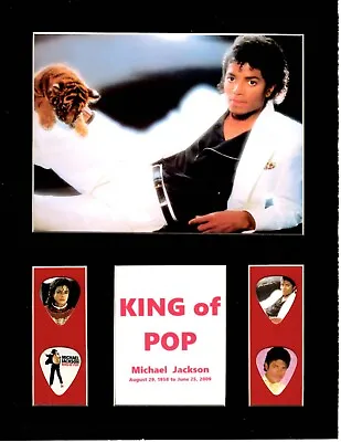 Michael Jackson King Of Pop Picture Guitar Pick Set Thriller Billie Jean • $18.50