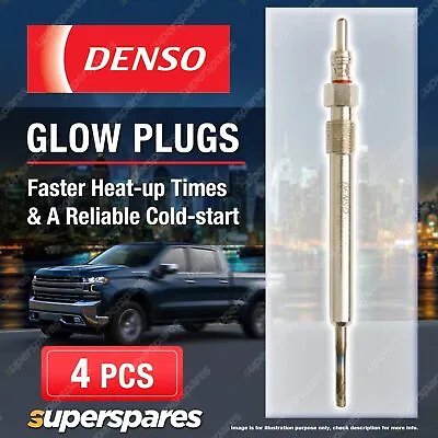4 Denso Glow Plugs For Volkswagen Amarok 2H Caddy CC 357 358 Crafter 30-35 30-50 • $88.95