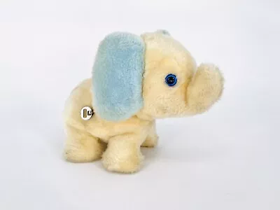 VTG Fan Fair Plush Elephant Musical Wind Up Yellow Stuffed Animal Toy -WORKS EUC • $30